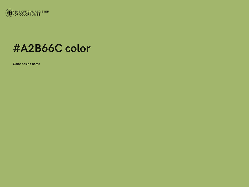 #A2B66C color image