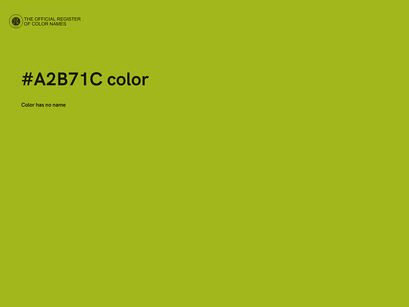 #A2B71C color image