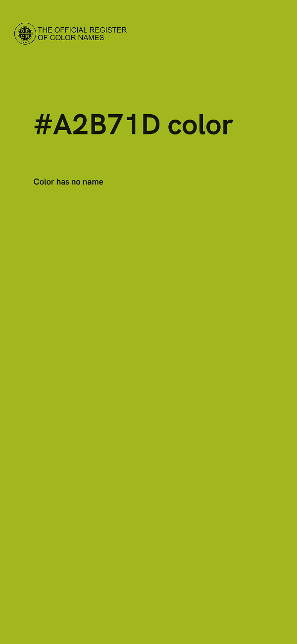 #A2B71D color image