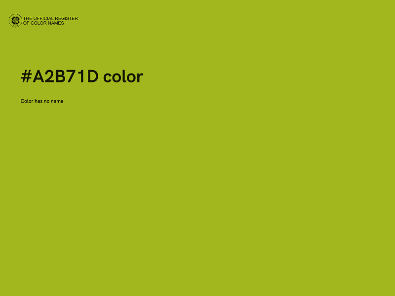 #A2B71D color image