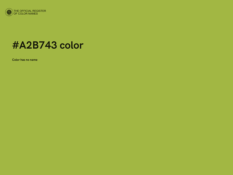 #A2B743 color image