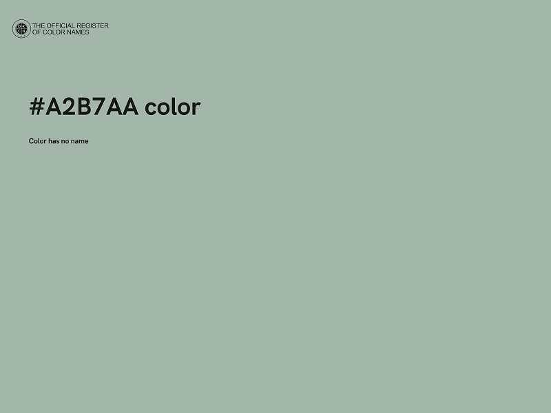 #A2B7AA color image