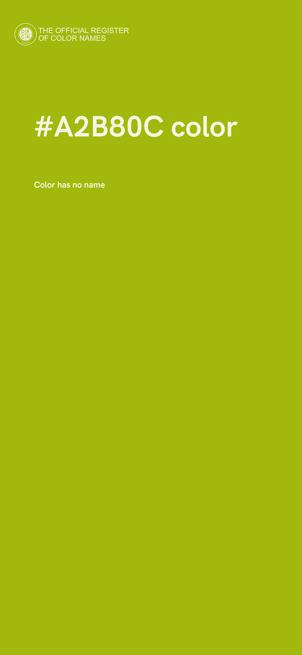 #A2B80C color image