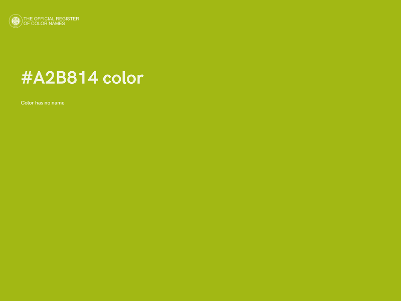 #A2B814 color image