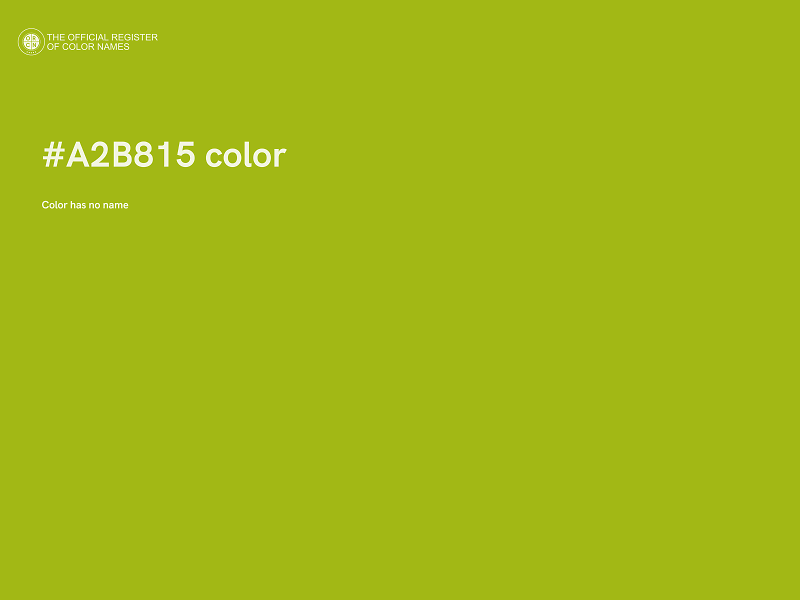 #A2B815 color image