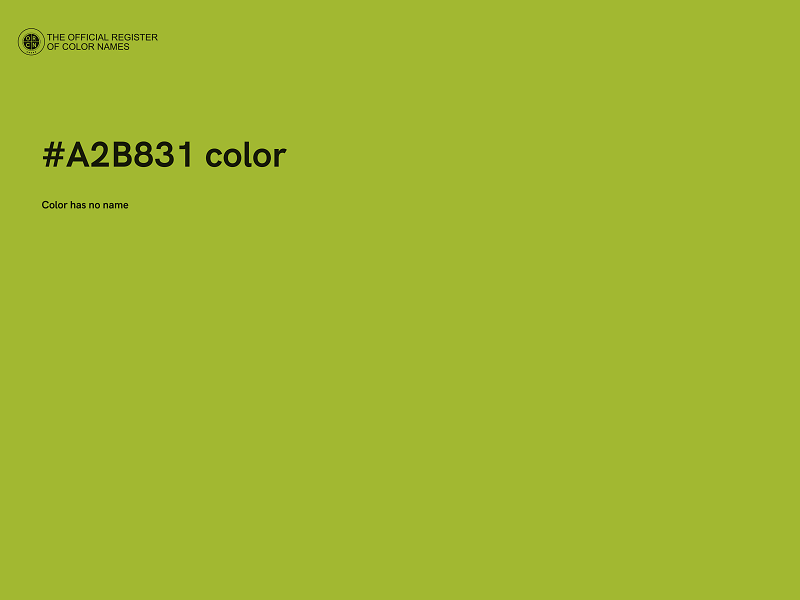 #A2B831 color image