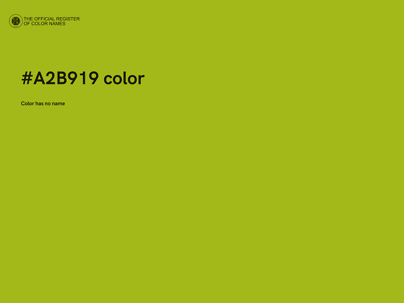 #A2B919 color image