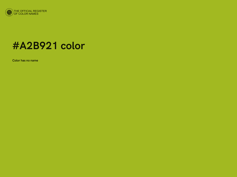 #A2B921 color image