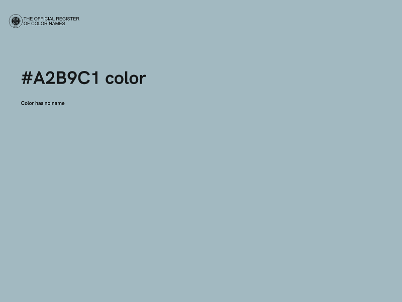 #A2B9C1 color image