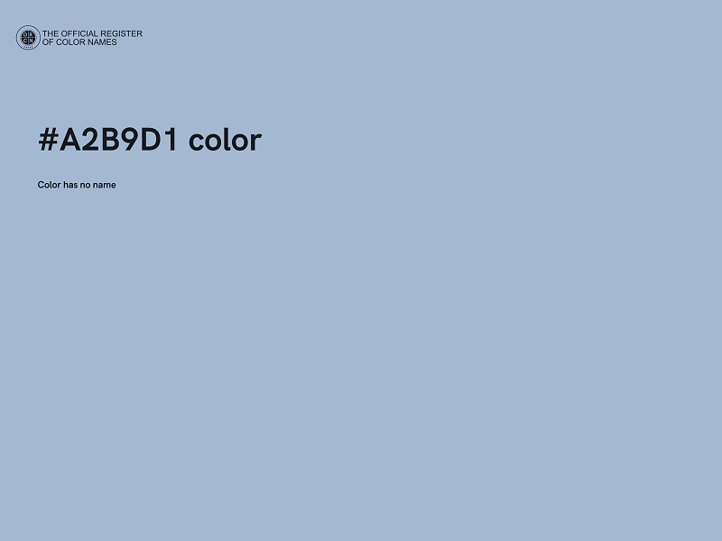 #A2B9D1 color image