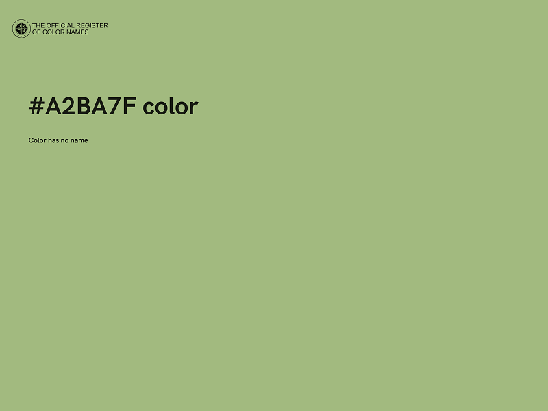 #A2BA7F color image