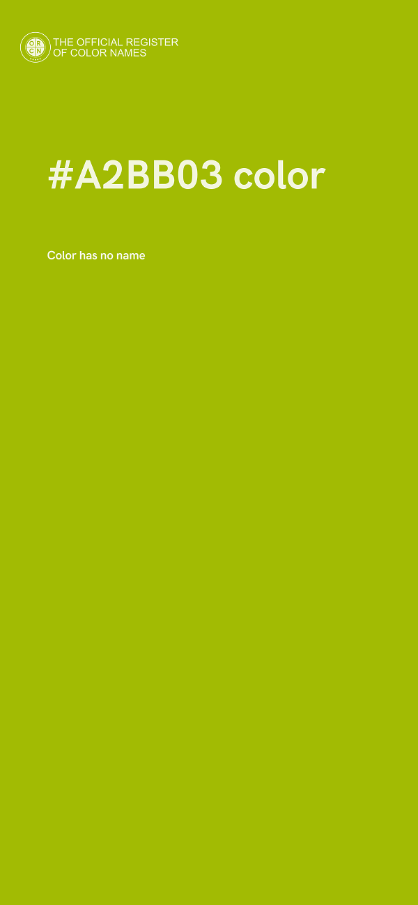 #A2BB03 color image