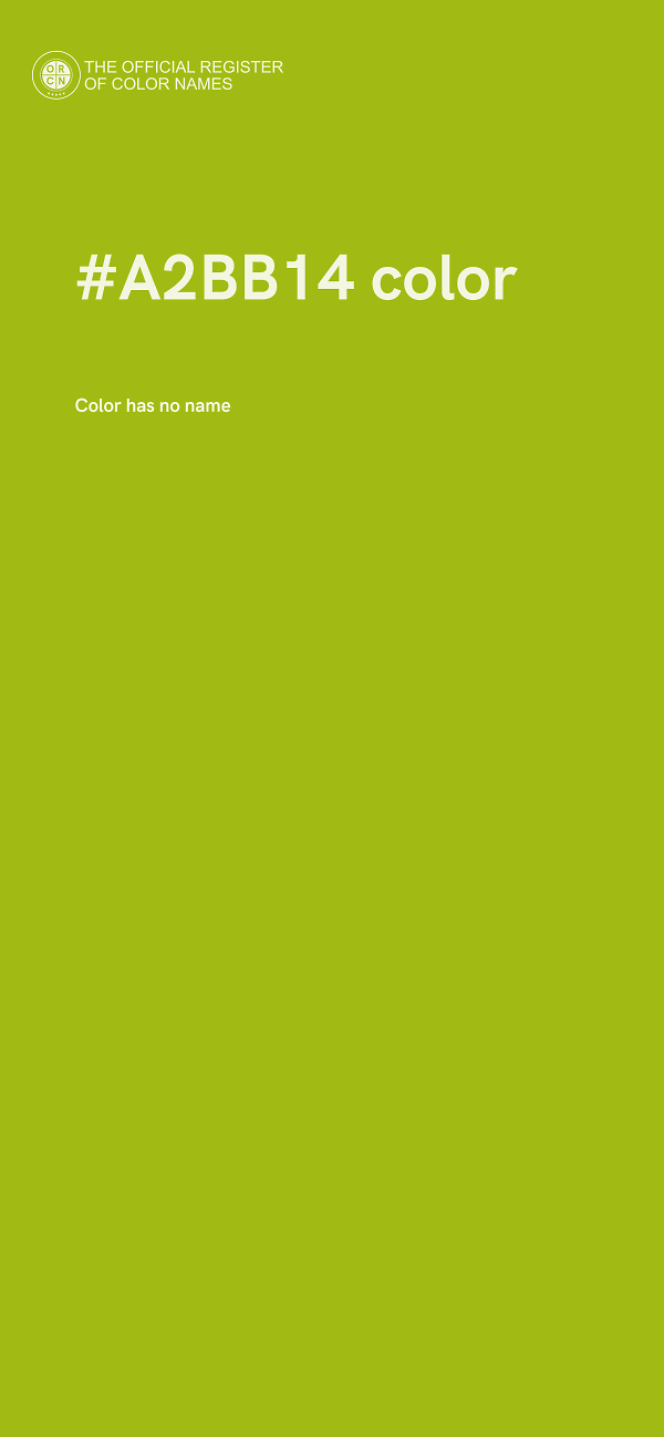 #A2BB14 color image