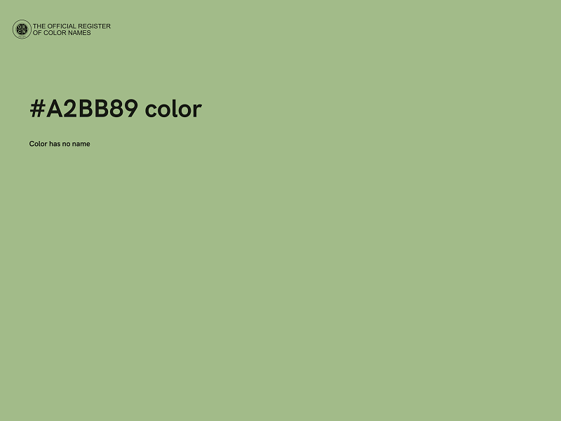 #A2BB89 color image