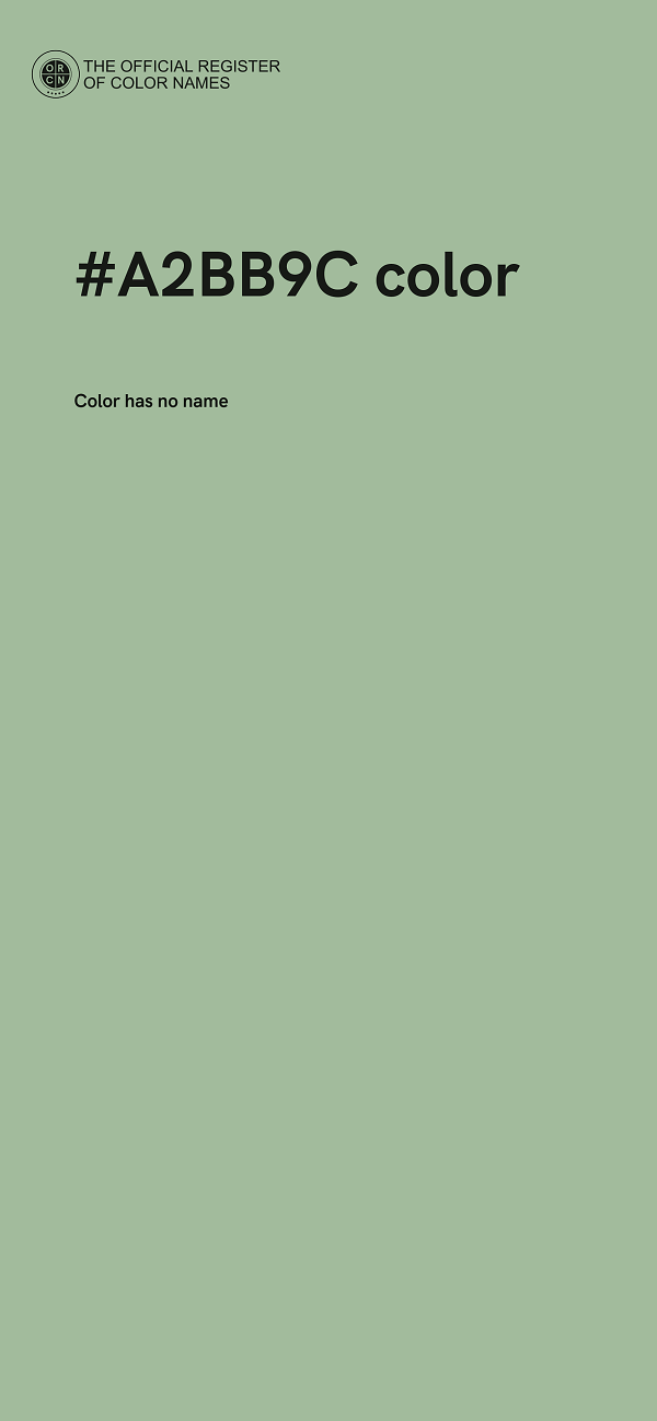 #A2BB9C color image