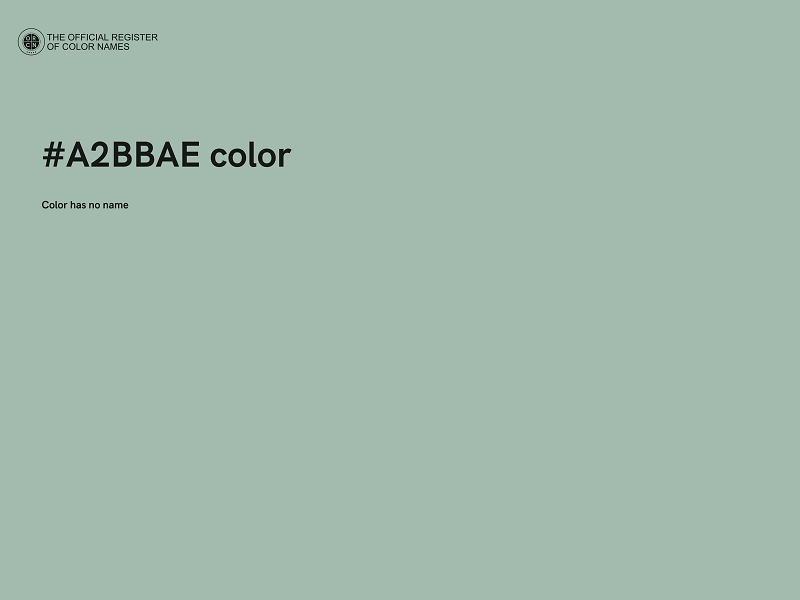 #A2BBAE color image