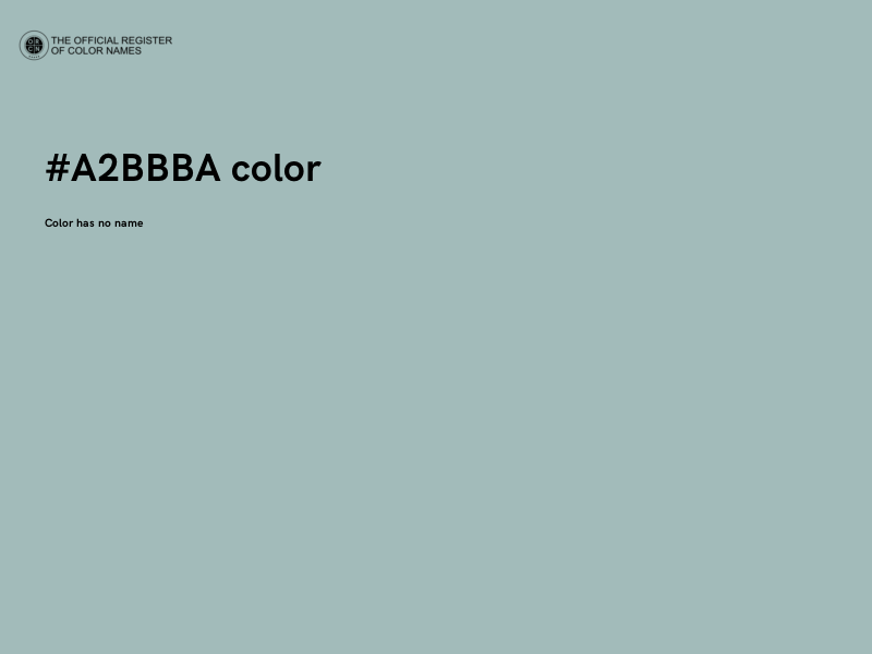 #A2BBBA color image