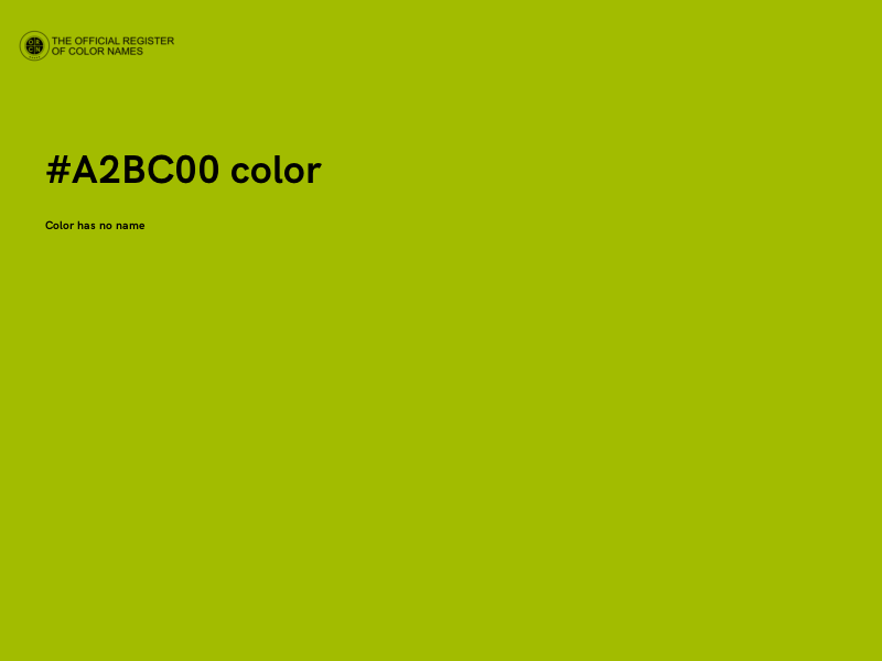#A2BC00 color image