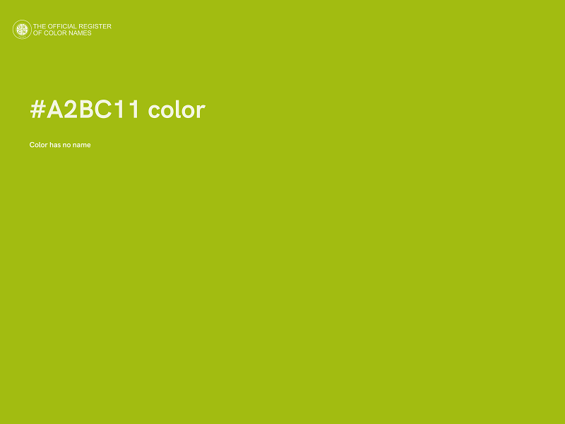 #A2BC11 color image