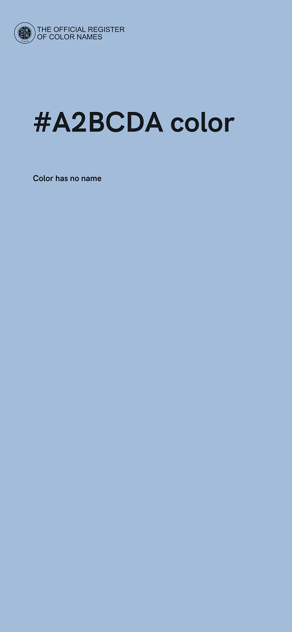 #A2BCDA color image