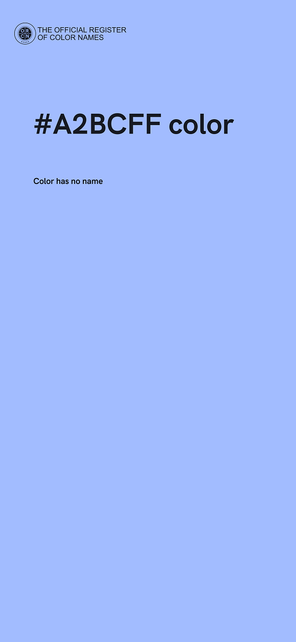 #A2BCFF color image