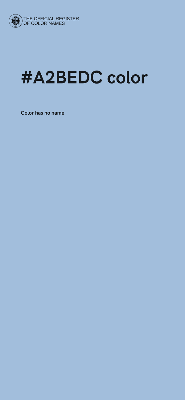 #A2BEDC color image