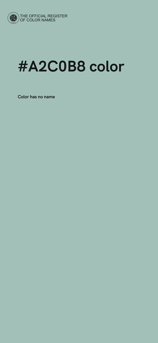 #A2C0B8 color image