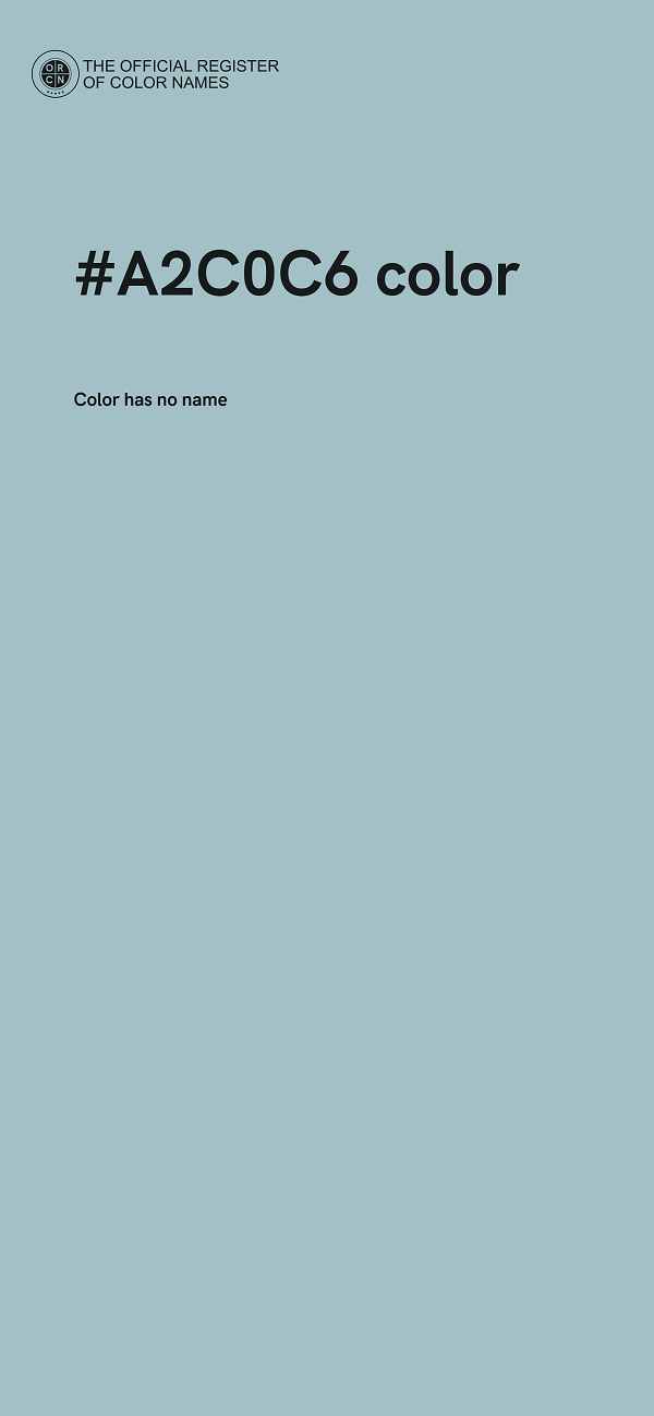 #A2C0C6 color image