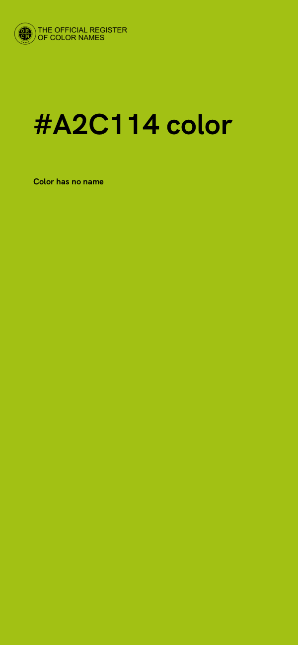 #A2C114 color image