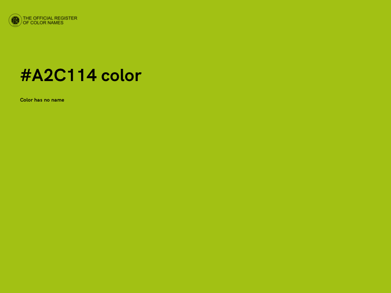 #A2C114 color image