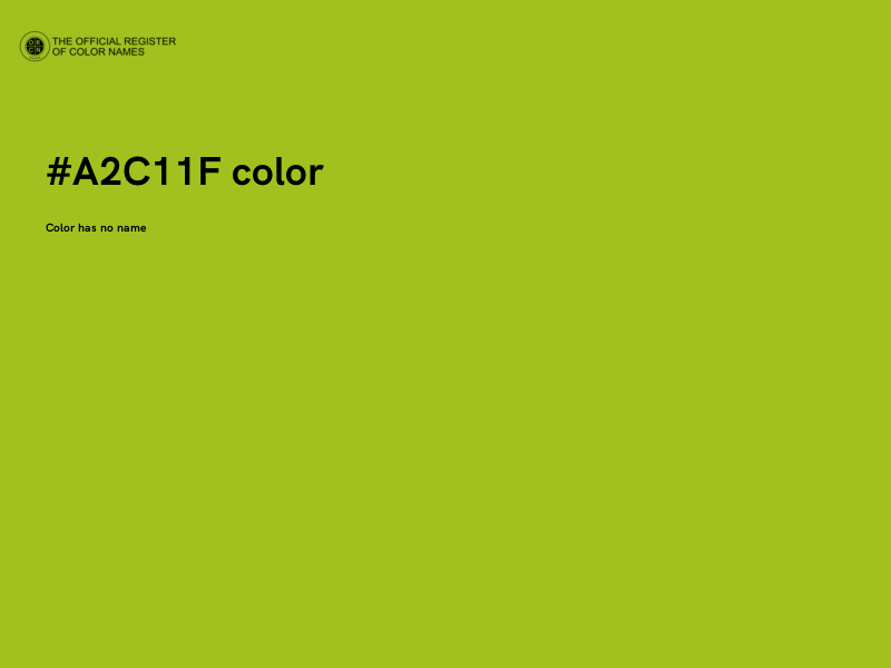 #A2C11F color image