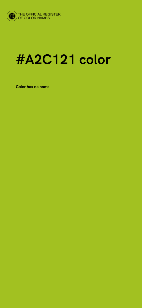 #A2C121 color image