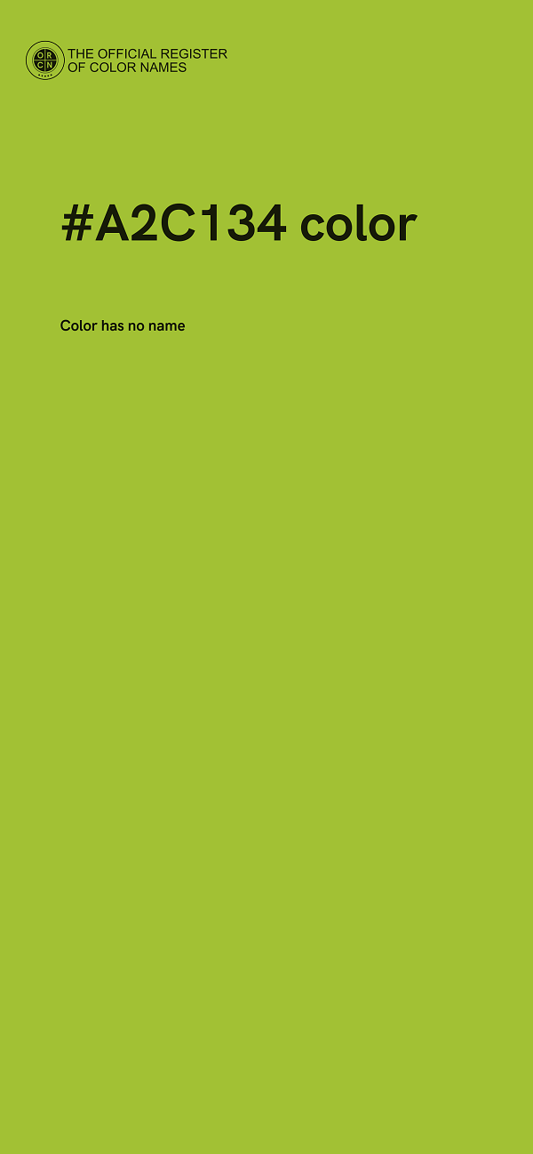 #A2C134 color image