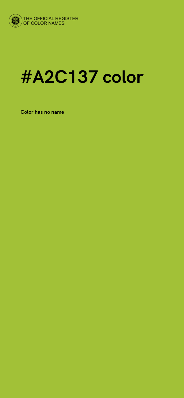 #A2C137 color image