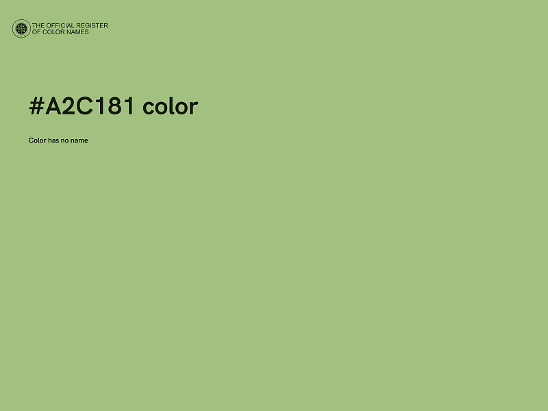 #A2C181 color image