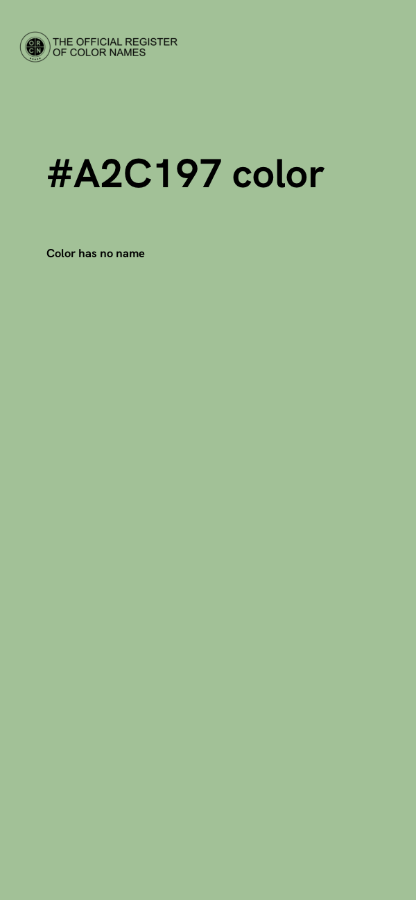#A2C197 color image