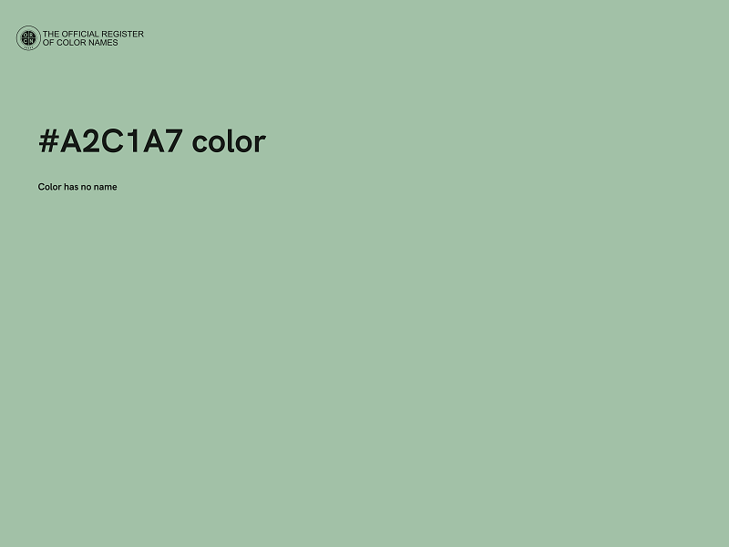 #A2C1A7 color image