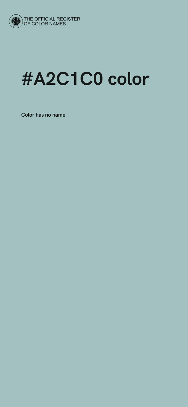 #A2C1C0 color image