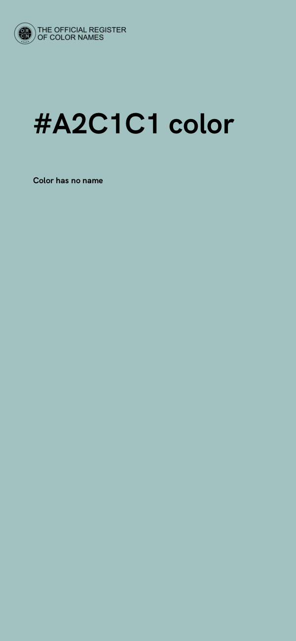#A2C1C1 color image