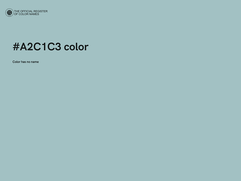 #A2C1C3 color image