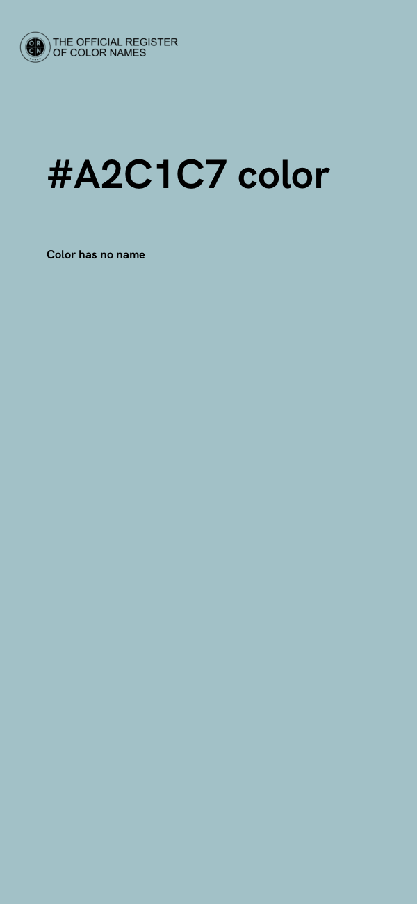#A2C1C7 color image