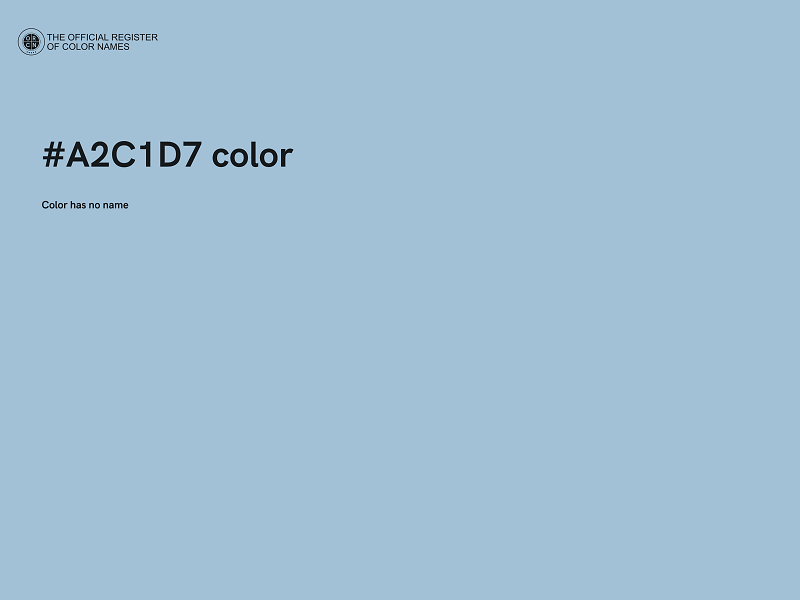 #A2C1D7 color image