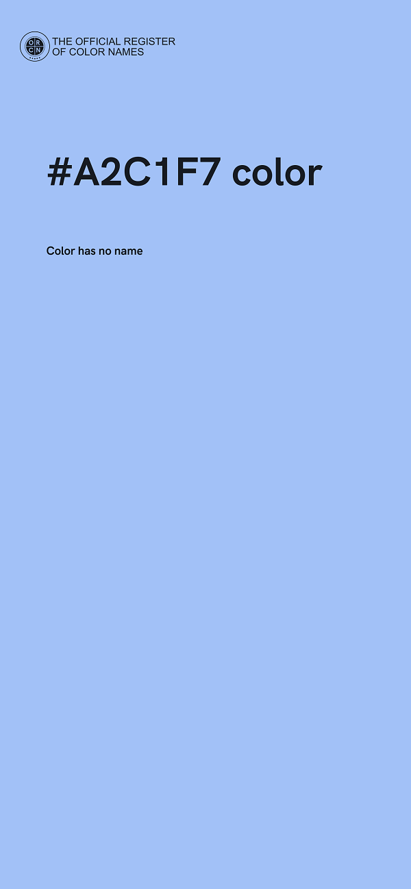 #A2C1F7 color image