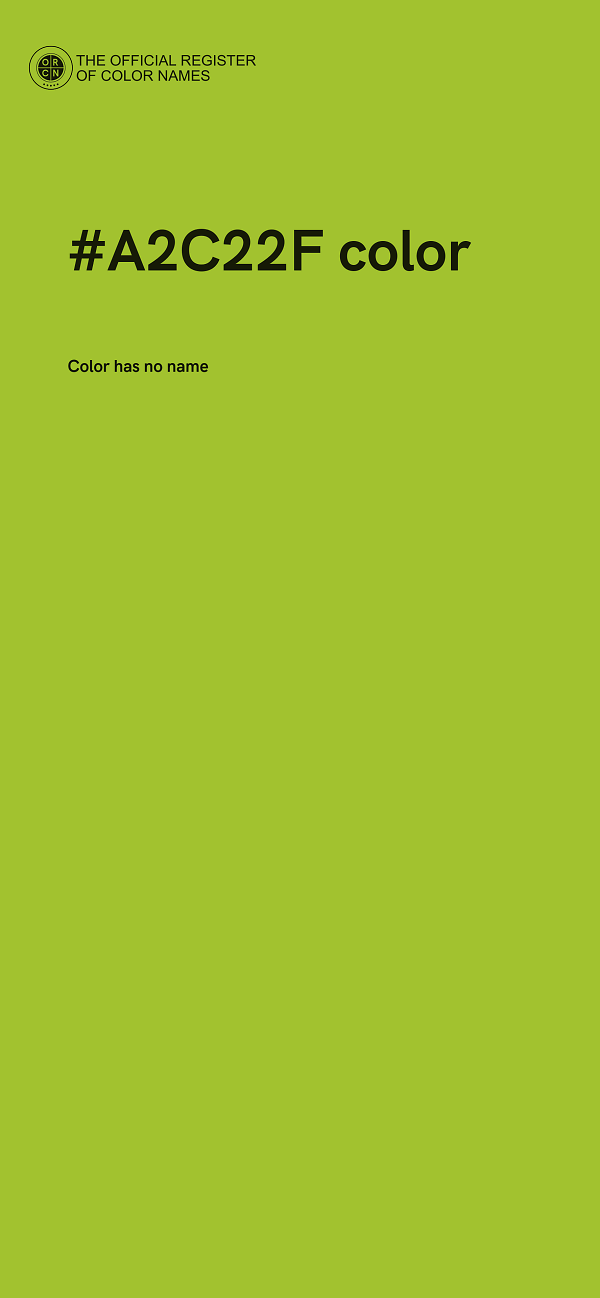 #A2C22F color image
