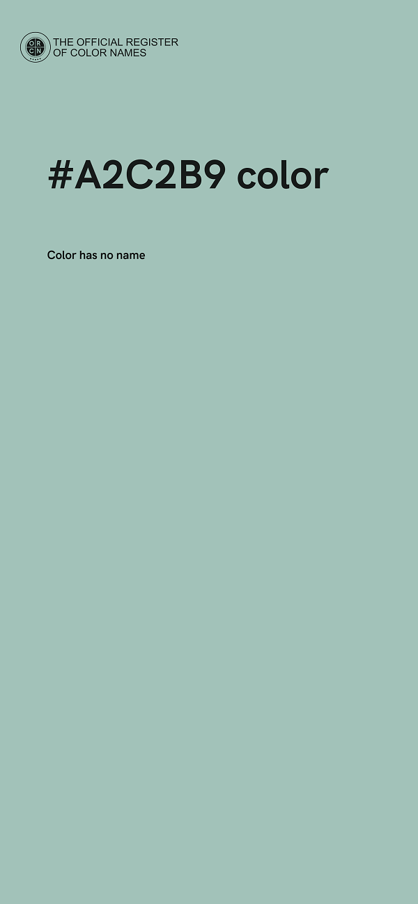 #A2C2B9 color image