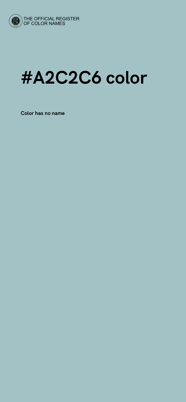 #A2C2C6 color image