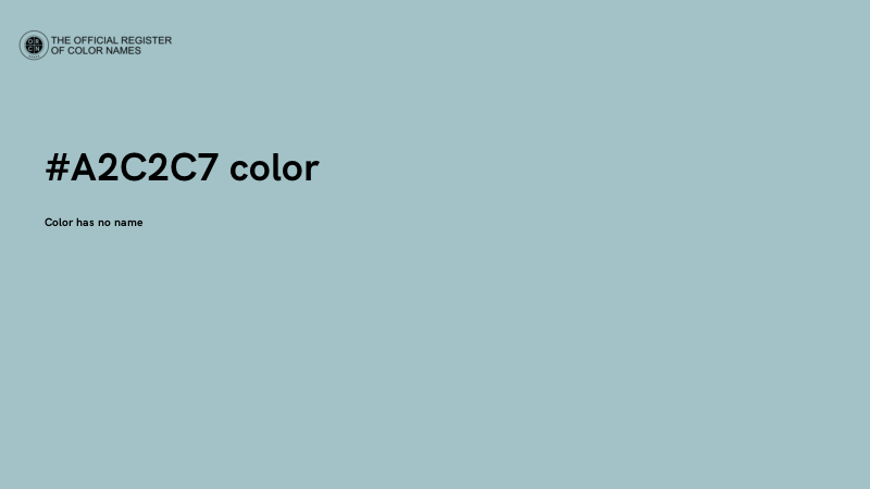 #A2C2C7 color image