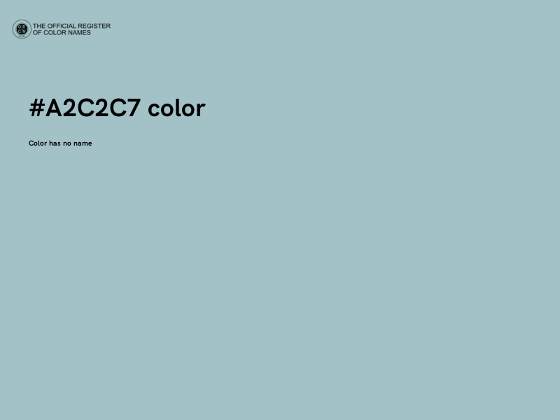 #A2C2C7 color image