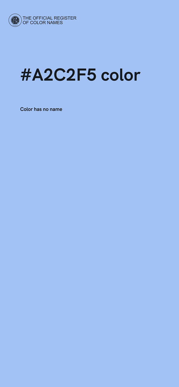 #A2C2F5 color image
