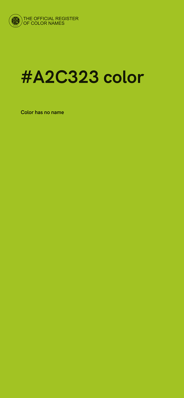 #A2C323 color image